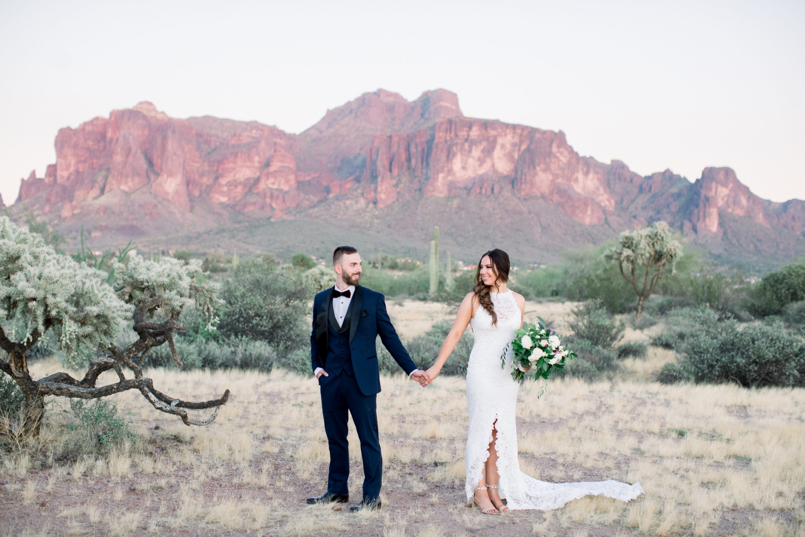 married at the superstition mountains